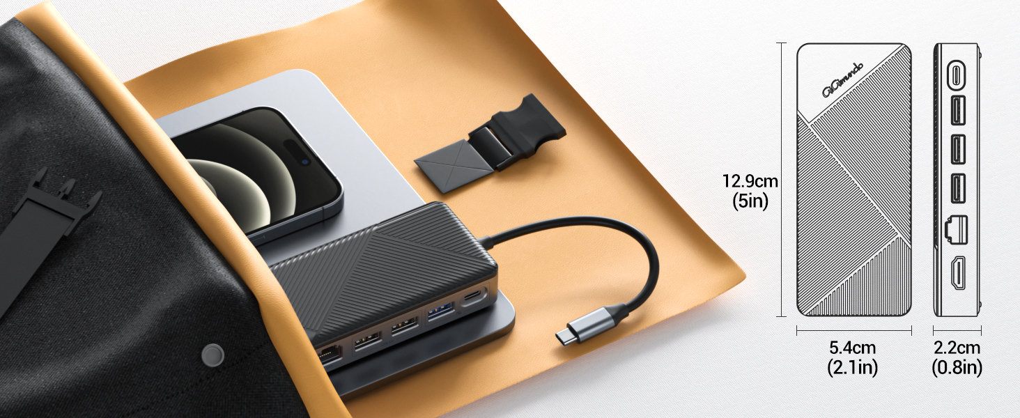 GiGimundo GM28PR usb c hub nvme sdd enclosure with rj45 ethernet A+3-2