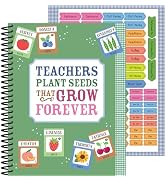 Carson Dellosa Education Teachers Plant Seeds That Grow Together 128-Page Teacher Planner, Undate...