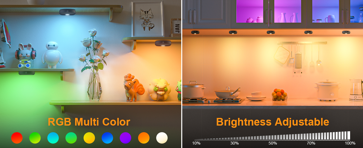 puck lights with remote control