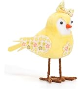 VIVIANYO HD Spring Plush Bird Dolls 6.3inch Holiday Standing Birds Figurine Ornaments with Long L...