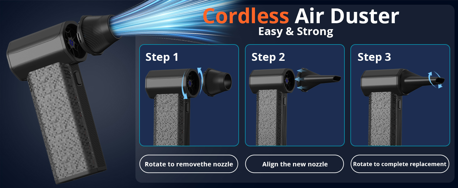 Cordless air duster