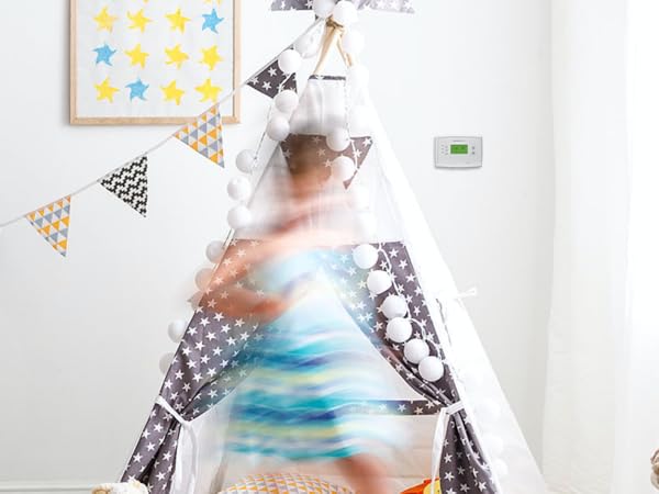 5-2 Day Programmable Thermostat in the kids' room