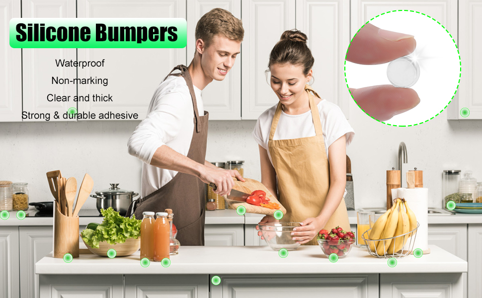 Cabinet Bumpers Soft Self-Adhesive Clear Rubber Bumper