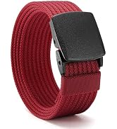 CHAOREN Nickel Free Web Belt Men - TSA Approved Non Metal Buckle Nylon Belt, Travel with Confiden...