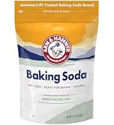 ARM & HAMMER Baking Soda Made in USA, Ideal for Baking, Pure & Natural, 2.7lb Bag