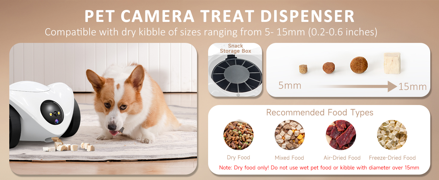 pet camera treat dispenser