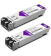 XZSNET 1000BASE-SX SFP Transceiver, 1.25G SFP to LC Multimode Fiber Module Compatible with Cisco ...