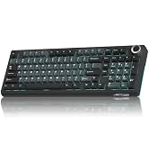 SOLAKAKA KI99 Pro Wireless Mechanical Keyboard with Quiet Switch, Hot Swappable Pre-Lubed Switche...