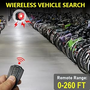 Remote bike bicycle alarm wireless controll anti theft security vibration motion sense sensor