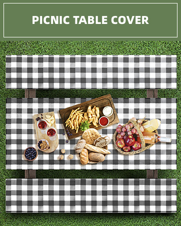 Fitted Picnic Table Cover with Bench Covers