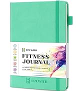 EPEWIZD Fitness Journal Hardcover Workout Planner 6- Month Undated Workout Log Book Home Gym Acce...