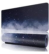 11.8x23.6 Inches Large Gaming Mouse Pad Mat with Stitched Edge Non-Slip Rubber Base Washable Resi...