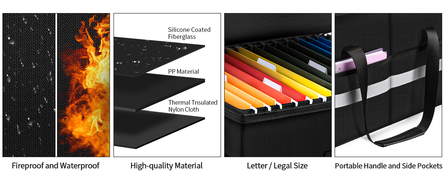 document safe box fireproof waterproof