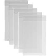 200ct Adhesive Treat Bags 6x9 Clear - 1.4 mils Thick Self Sealing OPP Plastic Bags for Bakery Coo...