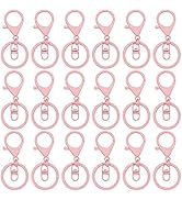 30Pcs Lobster Claw Clasps Keychain for Jewelry Making,Metal Lobster Clasp Swivel Trigger Clips wi...