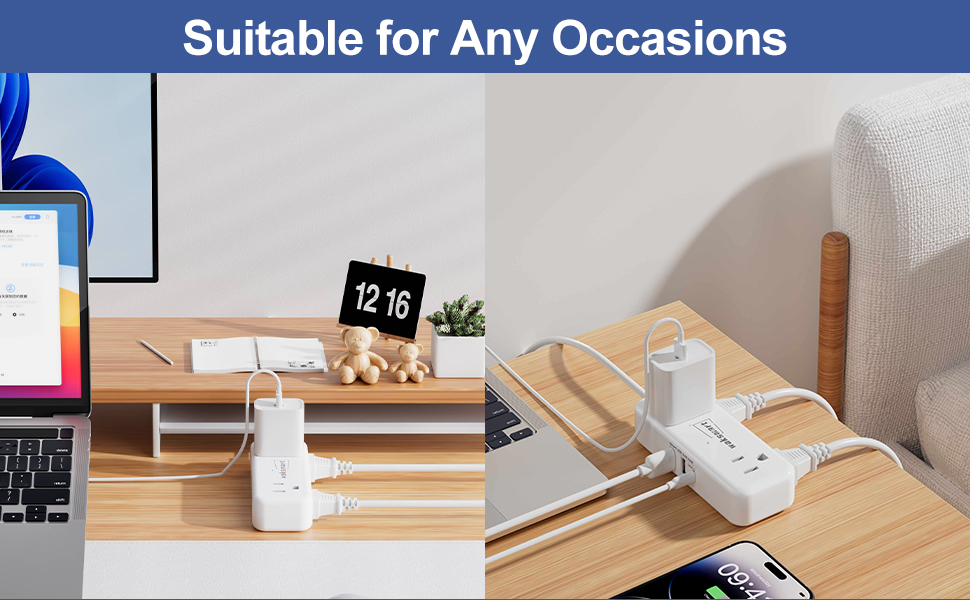travel power strip with usb ports