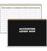 Accounting Ledger Book - A5 Ledger Book for Bookkeeping, Small Businesses & Personal Use, Expense...