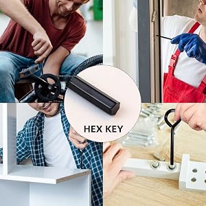 Hex dogging key with full loop application