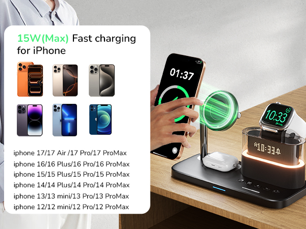 alarm clock charging sation