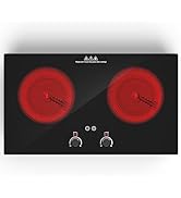 VBGK Electric Cooktop,2400W Electric Stove Top,Countertop and Built-in Hot Plate with Child Safet...