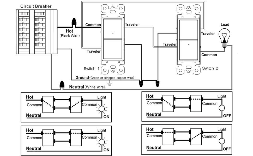 3 Way Illuminated Switch Wiring Diagram
