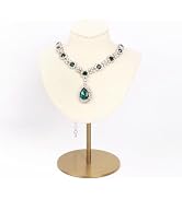 Necklace Display Stand For Selling Velvet Chain Jewelry Bust Holder Organizer With Stainless Steel