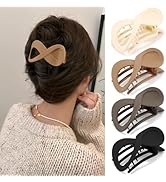 Atoden Flat Hair Clips for Thin Hair 4Pcs French Concord Hair Clips 3.4'' Lay Down Flat Hair Claw...