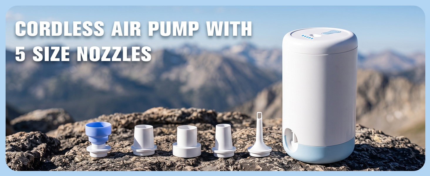 Portable Air Pump for Inflatables Tiny Pump Air Mattress Pump Electric Air Pump for Camping
