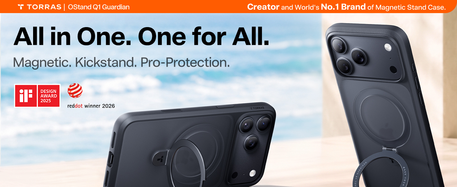 TORRAS for iPhone 18 pro case magnetic with stand