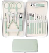 Manicure Set Pedicure Kit Nail Clipper Set Men Women 16 Pcs Personal Care Tools Kit with Portable...