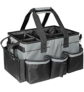 Boczif Cleaning Caddy Bag Wearable, Supplies Organizer With Handle, Shoulder Straps & Detachable ...