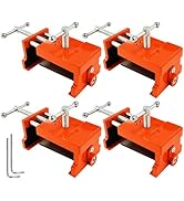 Cabinet Clamps for Woodworking and Cabinet Installation, 4 Pack Heavy Duty Face Frame Clamps with...
