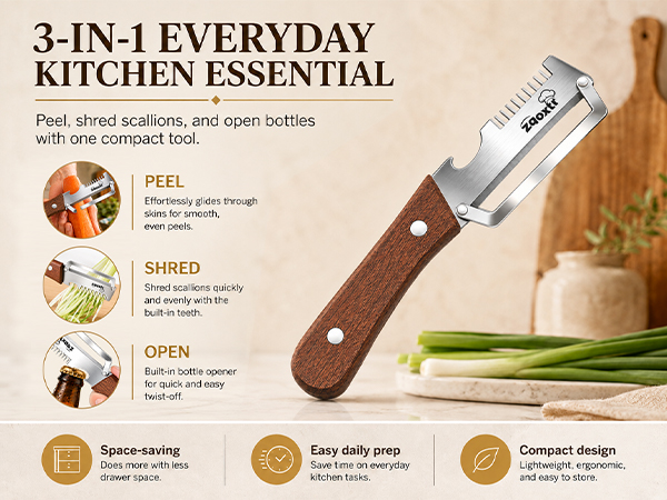 3-in-1 Multifunctional Vegetable Peeler