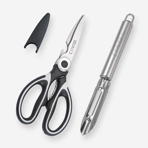Scissors skin-peeler