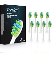 7AM2M AM100/AM105/AM111 Electric Toothbrush Brush Heads x 8 for 7AM2M Electric Toothbrush ONLY (W...