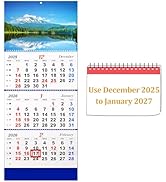 Whiidoom 2026 Wall Calendar Monthly Calendar 3-Month Large Wall Calendar Thick Paper 2025-2027 Ca...