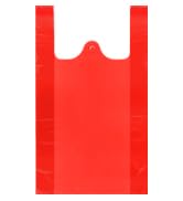LazyMe T Shirt Bags, Red Plastic Bags with Handles Bulk, Bolsas De Plastico Para Negocio, Grocery...