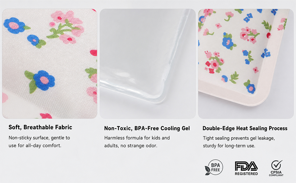 3040 Cute Floral Cooling Gel Pad