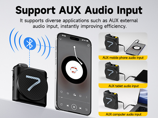 Support AUX Audio Input