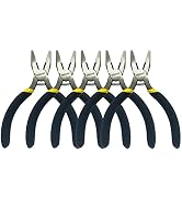 BOOSDEN Mini Lineman's Pliers, 5 Pack, 5 Inch High Leverage Cutting Pliers, Side Cutter Linesman ...