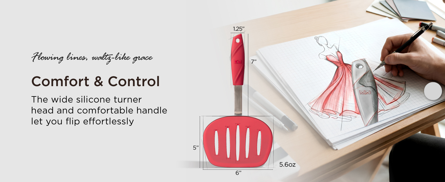 cookware non stick cooking plastic calphalon food soatula use heat resistant spatular omelette
