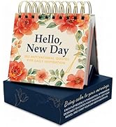 Only Zest "Hello, New Day" Perpetual Calendar—365 Daily Affirmations for Women, Desk Motivational...