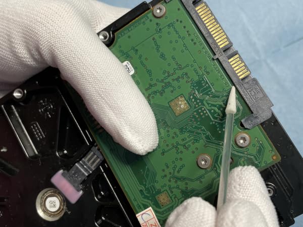 For sensitive electronics, consider static dissipative ESD swabs (750DF).