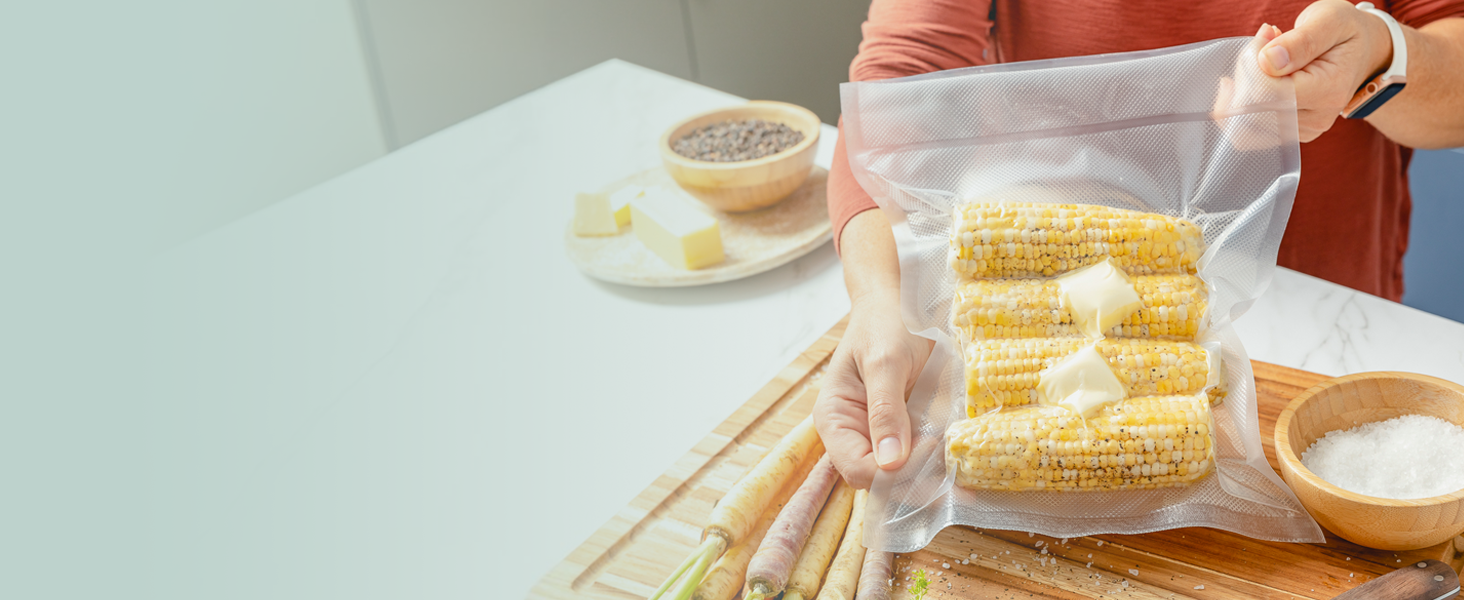 vacuum sealer bags for food seal vaccum bag rolls storage small freezer large sealing sealers
