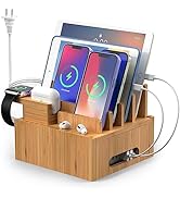 Multiple USB Charging Station for Smartphones and Tablets, All-in-one Organizer Dock for Watch, E...