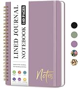ZOTIA Lined Spiral Journal Notebook for Women, A5 College Ruled Journals for Writing, Hardcover N...