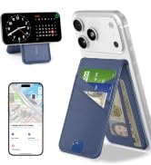 TopMade for Magsafe Wallet, Works with Apple Find My, 6 Card Holder with Adjustable Stand, Finder...