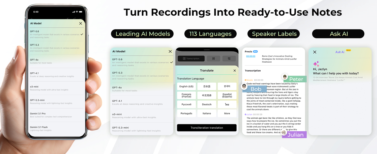 L359 ai note taker