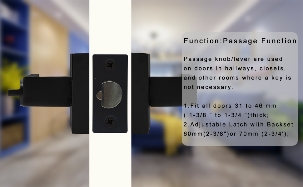 black door lever