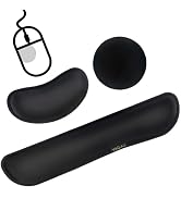 VAGAU Premium Keyboard Wrist Rest and Mouse Pad Wrist Support, Ergonomic Memory Foam Set for Offi...